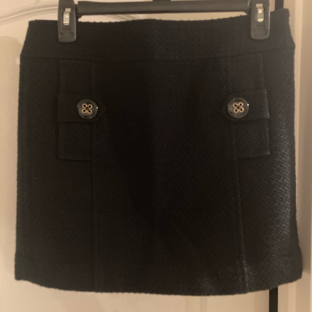Elegant Black Tweed Women's Skirt